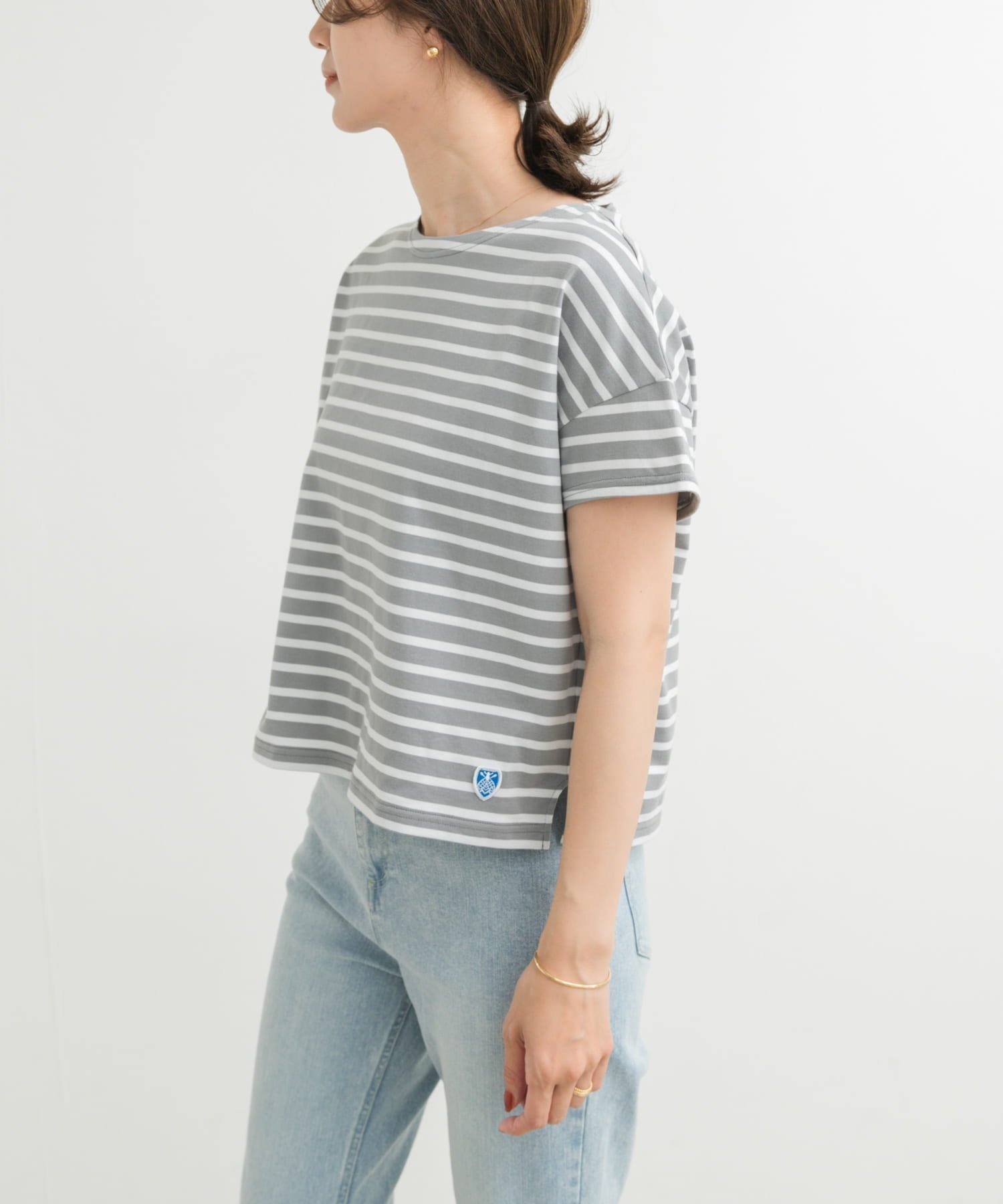 【アーバンリサーチ ドアーズ/URBAN RESEARCH DOORS】のORCIVAL BOAT NECK SHORT-SLEEVE PULLOVER インテリア・キッズ・メンズ・レディースファッション・服の通販 founy(ファニー) 　ファッション　Fashion　レディースファッション　Fashion for Women　トップス・カットソー　Cut & Sew Tops　カジュアルプルオーバー・ニットトップス　Pullovers & Knit Tops / Casual Pullovers　2025年　2025　2025春夏・S/S　Spring/Summer 2025 SS25　おすすめ　Recommended / Our Picks　インナー　Innerwear　ジャケット　Jacket, Outerwear　フランス　France, French　ボーダー　Border, Stripe　半袖　Short Sleeve, Half Sleeve　夏　Summer　S/S・春夏　SS, Spring/Summer, Warm Season　GREY WH|ID: prp329100004602697 ipo3291000000032730597
