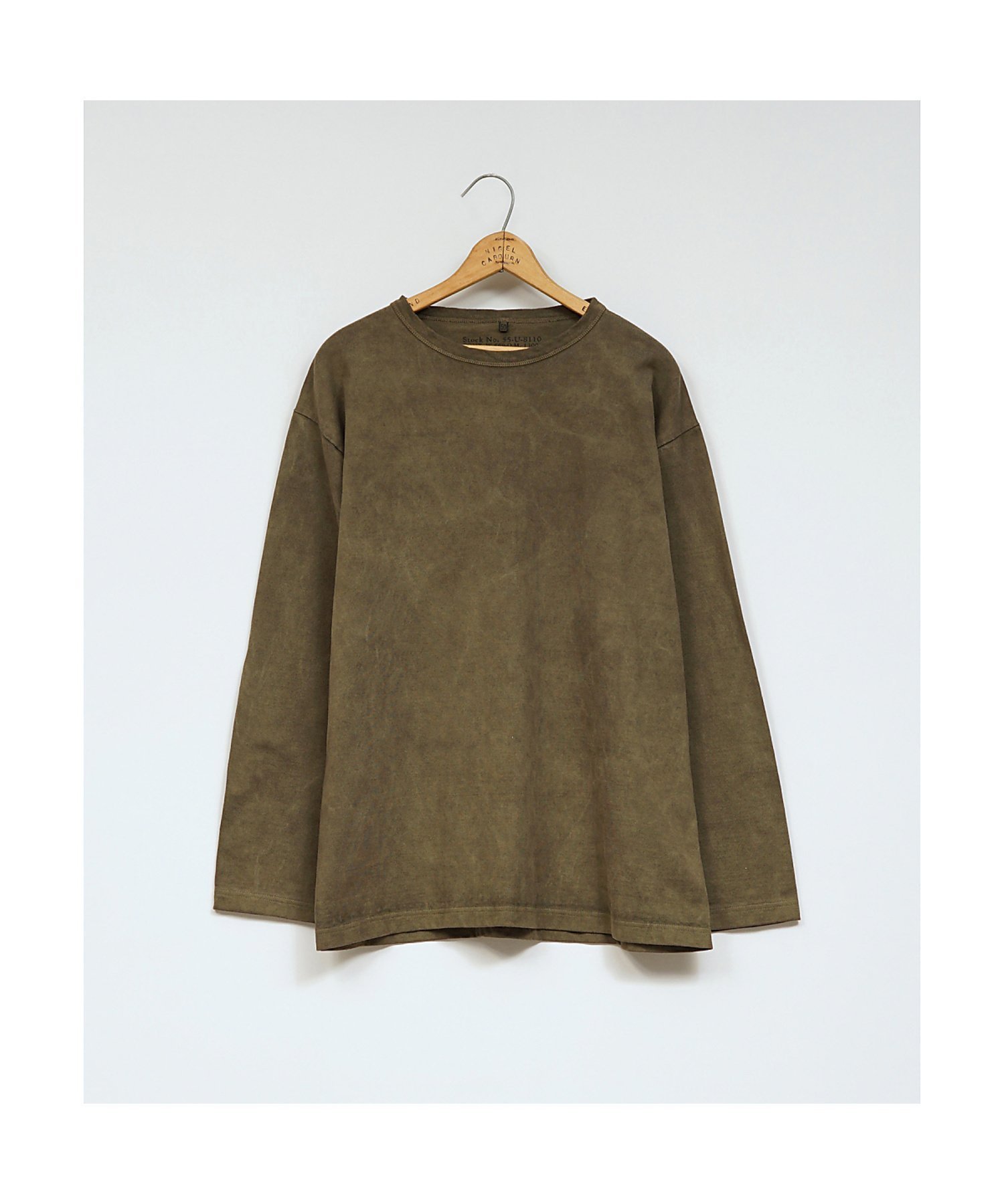 【ナイジェルケーボン/NIGEL CABOURN / MEN】のMAN / 9.5オンス 40s USMC ロングスリーブシャツ - ピグメント インテリア・キッズ・メンズ・レディースファッション・服の通販 founy(ファニー) 　ファッション　Fashion　メンズファッション　Fashion for Men　ハーフ　Half, Half-Length　バイアス　Bias, Diagonal Cut　半袖　Short Sleeve, Half Sleeve　長袖　Long Sleeve, Full Sleeve　ダークグリーン|ID: prp329100004602722 ipo3291000000032731211