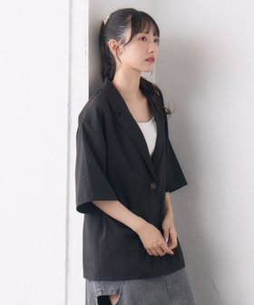 【レトロガール/RETRO GIRL】の【ゆるてろ】半袖JK 人気、トレンドファッション・服の通販 founy(ファニー) ファッション Fashion レディースファッション Fashion for Women トップス・カットソー Cut & Sew Tops サマー Summer, Summer Style ジャケット Jacket, Outerwear スラックス Slacks, Dress Pants セットアップ Set-Up, Coordinated Outfit デニム Denim, Jeans Material トレンド Trend, Trending Now ベーシック Basic, Essential ポケット Pocket, Pocket Detail 半袖 Short Sleeve, Half Sleeve |ID:prp329100004602972