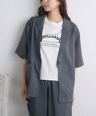 【レトロガール/RETRO GIRL】の【ゆるてろ】半袖JK チャコール|ID: prp329100004602972 ipo3291000000032734403