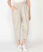 【パドカレ/pas de calais】の13-40-8411 リネンレーヨンストレッチ クロップドパンツ 04アイボリー|ID: prp329100004602977 ipo3291000000032734540