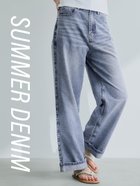 【コカ/COCA】のサマーデニムロールアップパンツ 人気、トレンドファッション・服の通販 founy(ファニー) ファッション Fashion レディースファッション Fashion for Women パンツ Pants & Trousers デニム Denim, Jeans Material ポケット Pocket, Pocket Detail thumbnail Blue|ID: prp329100004602980 ipo3291000000032734580