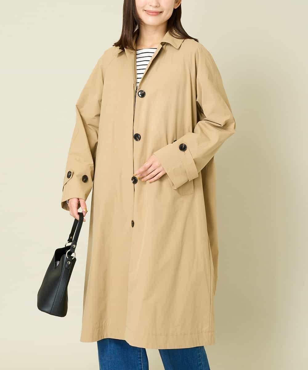 【アー ヴェー ヴェー/a.v.v】の軽量中綿テント型コート インテリア・キッズ・メンズ・レディースファッション・服の通販 founy(ファニー) 　ファッション　Fashion　レディースファッション　Fashion for Women　アウター　Coat / Outerwear Collection　コート・ロングコート・ピーコート　Long Coats, Peacoats & More　おすすめ　Recommended / Our Picks　デニム　Denim, Jeans Material　ベーシック　Basic, Essential　ポケット　Pocket, Pocket Detail　再入荷　Restock / Back in Stock　軽量　Lightweight, Ultra Light　ベージュ|ID: prp329100004602983 ipo3291000000032734603
