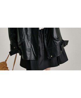 【チュクラ/chuclla】のスタンドカラー合皮ジャケット FQ24W014 Fano Studios 人気、トレンドファッション・服の通販 founy(ファニー) ファッション Fashion レディースファッション Fashion for Women アウター Coat / Outerwear Collection レディースジャケット・軽アウター Jackets ショート Short, Short Length シンプル Simple, Minimal ジャケット Jacket, Outerwear スタイリッシュ Stylish, Fashionable スタンド Stand Collar, Upright Stand トレンド Trend, Trending Now 防寒 Cold Protection, Winter-Ready ミニスカート Mini Skirt, Short Skirt リアル Real, Realistic おすすめ Recommended / Our Picks |ID:prp329100004602990