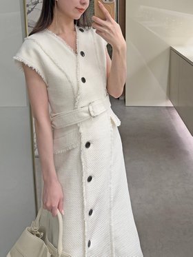 【スナイデル/SNIDEL】のツイードジレワンピース 人気、トレンドファッション・服の通販 founy(ファニー) ファッション Fashion レディースファッション Fashion for Women アウター Coat / Outerwear Collection カットソー Cut and Sewn Top ツイード Twill, Twill Weave フラップ Flap, Flap Pocket フリンジ Fringe, Tassel フロント Front, Front Design ポケット Pocket, Pocket Detail ミックス Mix, Mixed Style ロング Long, Long-Length |ID:prp329100004602999