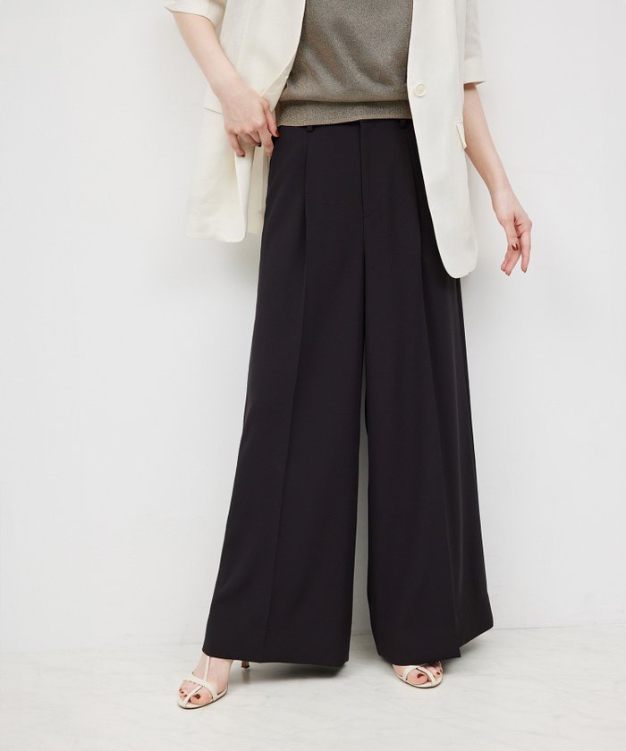 【ロペ/ROPE'】のトリアセバックサテンワイドパンツ/セットアップ対応【メディア掲載】 インテリア・キッズ・メンズ・レディースファッション・服の通販 founy(ファニー) https://founy.com/ ファッション Fashion レディースファッション Fashion for Women セットアップ Matching Sets レディースパンツ・ボトムス Pants & Trousers / Bottoms バッグ Bags とろみ Fluid, Flowy Fabric サテン Satin, Glossy Fabric セットアップ Set-Up, Coordinated Outfit デスク Desk, Work Desk ワイド Wide, Wide Fit ワーク Workwear, Utility Style 雑誌 Magazine, Fashion Magazine |ID: prp329100004603015 ipo3291000000032734962