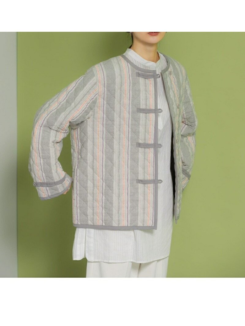 【ケービーエフ/KBF / URBAN RESEARCH】のストライプキルティングジャケット 人気、トレンドファッション・服の通販 founy(ファニー) 　ファッション　Fashion　レディースファッション　Fashion for Women　アウター　Coat / Outerwear Collection　レディースジャケット・軽アウター　Jackets　おすすめ　Recommended / Our Picks　キルティング　Quilted, Quilting　シンプル　Simple, Minimal　ジャケット　Jacket, Outerwear　ストライプ　Stripe, Striped Pattern　再入荷　Restock / Back in Stock　春　Spring　 other-1|ID: prp329100004603037 ipo3291000000032735213