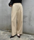 【ルクールブラン/le.coeur blanc】のRNストレッチセミワイドタックパンツ ベージュ|ID: prp329100004603044 ipo3291000000032735278