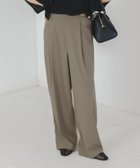 【ルクールブラン/le.coeur blanc】のRNストレッチセミワイドタックパンツ モカ|ID: prp329100004603044 ipo3291000000032735281