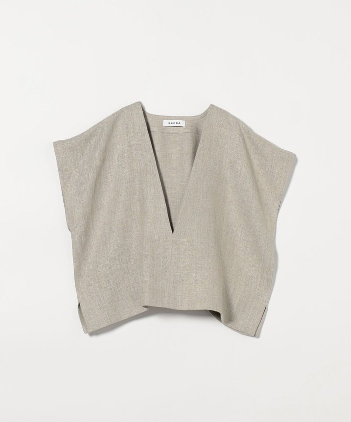 【ユナイテッドアローズ/UNITED ARROWS】のSACRA RUSTIC Vネック トップス インテリア・キッズ・メンズ・レディースファッション・服の通販 founy(ファニー) https://founy.com/ ファッション Fashion レディースファッション Fashion for Women トップス・カットソー Cut & Sew Tops Vネックトップス V-Neck Tops / V-Cut Neckline Shirts インナー Innerwear サマー Summer, Summer Style タンク Tank Top, Sleeveless Top リラックス Relax, Relaxed Fit |ID: prp329100004603071 ipo3291000000032735523