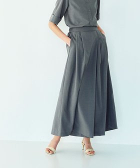 【ノーク/N.O.R.C】のウォッシャブルラップ風フレアワイドパンツ【CLEAN MOTION】 人気、トレンドファッション・服の通販 founy(ファニー) ファッション Fashion レディースファッション Fashion for Women パンツ Pants & Trousers アシンメトリー Asymmetrical Style 吸水 Absorbent, Quick-Dry ストレッチ Stretch, Stretchy Fabric フロント Front, Front Design メランジ Melange, Mixed Yarn ラップ Wrap, Wrap Design ロング Long, Long-Length ワイド Wide, Wide Fit エレガント 上品 Elegant |ID:prp329100004603100