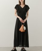 【センスオブプレイス/SENSE OF PLACE by URBAN RESEARCH】のVネックウエストマークフリルワンピース 人気、トレンドファッション・服の通販 founy(ファニー) ファッション Fashion レディースファッション Fashion for Women ワンピース Dresses 2025年 2025 2025春夏・S/S Spring/Summer 2025 SS25 フリル Frill, Ruffle 夏 Summer S/S・春夏 SS, Spring/Summer, Warm Season thumbnail BLACK|ID: prp329100004603107 ipo3291000000032736245