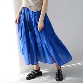 【リズム/R-ISM】の【セットアップ対応】リネンブレンドティアードスカート 人気、トレンドファッション・服の通販 founy(ファニー) ファッション Fashion レディースファッション Fashion for Women セットアップ Matching Sets スカート・ミニ/ミディ/マキシ Skirts / Mini, Midi & Maxi Skirts スカート Skirts ティアードスカート Tiered Skirts アクセサリー Fashion Accessories 春 Spring 洗える Machine Washable 切替 Switching, Contrast Panel シンプル Simple, Minimal セットアップ Set-Up, Coordinated Outfit ティアードスカート Tiered Skirt, Flounced Skirt リゾート Resort, Vacation Style リネン Linen, Linen Fabric S/S・春夏 SS, Spring/Summer, Warm Season 夏 Summer 旅行 Travel |ID:prp329100004603118