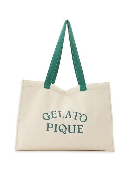 【ジェラート ピケ/gelato pique】のパイルロゴトートバッグ インテリア・キッズ・メンズ・レディースファッション・服の通販 founy(ファニー) 　ファッション　Fashion　レディースファッション　Fashion for Women　バッグ　Bags　ユニセックス　Unisex, Genderless　カラフル　Colorful Design　パイピング　Piping, Trim Design　フロント　Front, Front Design　ベーシック　Basic, Essential　ポケット　Pocket, Pocket Detail　夏　Summer　旅行　Travel　IVR[003]|ID: prp329100004603139 ipo3291000000032737235