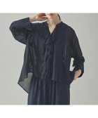 【カレンソロジー/Curensology】のウールミックスボイルフリルブラウス 人気、トレンドファッション・服の通販 founy(ファニー) ファッション Fashion レディースファッション Fashion for Women トップス・カットソー Cut & Sew Tops シャツ・ブラウス・オフィスカジュアル Elegant Blouses & Button-Ups インナー Innerwear エレガント 上品 Elegant カーディガン Cardigan, Knitwear バランス Balance, Style Balance フリル Frill, Ruffle おすすめ Recommended / Our Picks thumbnail ネイビー88|ID: prp329100004603151 ipo3291000000033200664