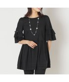 【トゥー ビー シック/TO BE CHIC】のウェーブローン スリーブフリルチュニック ブラック|ID: prp329100004603154 ipo3291000000032737459