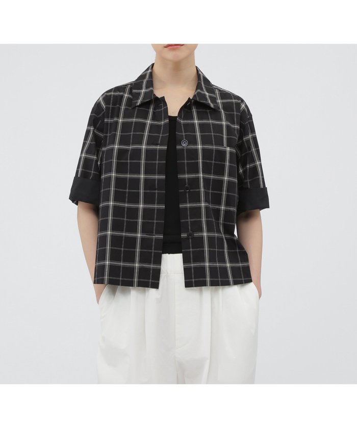 【マーガレットハウエル/MARGARET HOWELL】のCOTTON LINEN CHECK SHIRT インテリア・キッズ・メンズ・レディースファッション・服の通販 founy(ファニー) https://founy.com/ ファッション Fashion レディースファッション Fashion for Women トップス・カットソー Cut & Sew Tops シャツ・ブラウス・オフィスカジュアル Elegant Blouses & Button-Ups なめらか Smooth, Silky Texture チェック Check, Plaid, Tartan リネン Linen, Linen Fabric ロールアップ Roll-Up, Cuffed Hem 夏 Summer 無地 Plain, Solid Color 秋 Autumn |ID: prp329100004603158 ipo3291000000032737528
