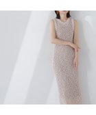 【ナチュラル ビューティー ベーシック/NATURAL BEAUTY BASIC】のメッシュナローニットワンピース ベージュミックス2|ID: prp329100004603163 ipo3291000000032737734