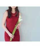 【ナチュラル ビューティー ベーシック/NATURAL BEAUTY BASIC】のメッシュナローニットワンピース アカ|ID: prp329100004603163 ipo3291000000032737738