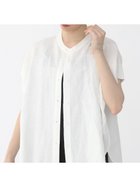 【ラシュッド/LASUD】のレーヨン麻シャツブラウス オフホワイト|ID: prp329100004603172 ipo3291000000032737890