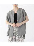 【ラシュッド/LASUD】のレーヨン麻シャツブラウス アッシュグレー|ID: prp329100004603172 ipo3291000000032737892