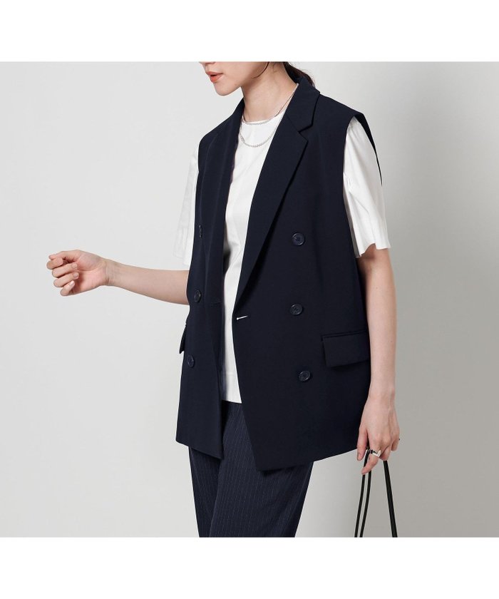 【ユナイテッドアローズ/UNITED ARROWS】のdrapy テーラード ベスト インテリア・キッズ・メンズ・レディースファッション・服の通販 founy(ファニー) https://founy.com/ ファッション Fashion レディースファッション Fashion for Women アウター Coat / Outerwear Collection トップス・カットソー Cut & Sew Tops ベスト&ジレ / 重ね着スタイル Vests & Gilets おすすめ Recommended / Our Picks インナー Innerwear カットソー Cut and Sewn Top シアー Sheer, See-Through ジャケット Jacket, Outerwear セットアップ Set-Up, Coordinated Outfit テーラード Tailored, Tailored Fit バランス Balance, Style Balance フラップ Flap, Flap Pocket ベスト Vest, Waistcoat ボックス Boxy, Box Shape ポケット Pocket, Pocket Detail ミドル Middle Length, Mid Height |ID: prp329100004603186 ipo3291000000032738032