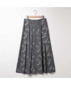 【スキャパ/SCAPA】のリネンコットンジャカードスカート 人気、トレンドファッション・服の通販 founy(ファニー) ファッション Fashion レディースファッション Fashion for Women スカート Skirts エレガント 上品 Elegant ジャカード／ジャガード Jacquard, Woven Pattern ドレープ Drape, Draping Fabric フェミニン Feminine, Girly フレア Flare, Flared リネン Linen, Linen Fabric ロング Long, Long-Length |ID:prp329100004603191