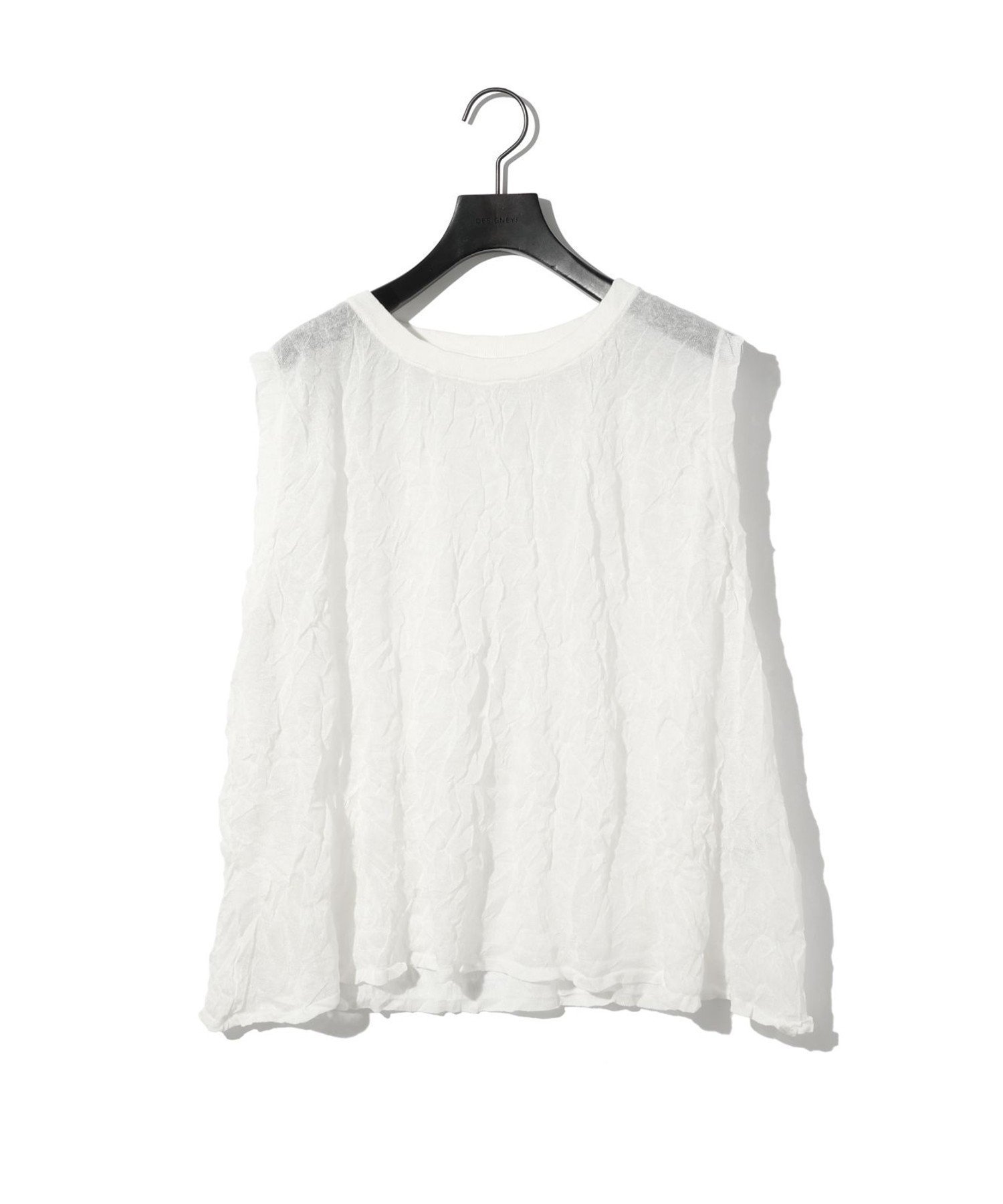 【マーコート/MARcourt】のMIDIUMISOLID for Ladies シアーワッシャーベスト インテリア・キッズ・メンズ・レディースファッション・服の通販 founy(ファニー) 　ファッション　Fashion　レディースファッション　Fashion for Women　アウター　Coat / Outerwear Collection　トップス・カットソー　Cut & Sew Tops　ベスト&ジレ / 重ね着スタイル　Vests & Gilets　ショート　Short, Short Length　ノースリーブ　Sleeveless, No-Sleeve　フレア　Flare, Flared　ポケット　Pocket, Pocket Detail　リネン　Linen, Linen Fabric　ワッシャー　Washer, Crinkled Finish　夏　Summer　オフホワイト|ID: prp329100004603201 ipo3291000000032738322