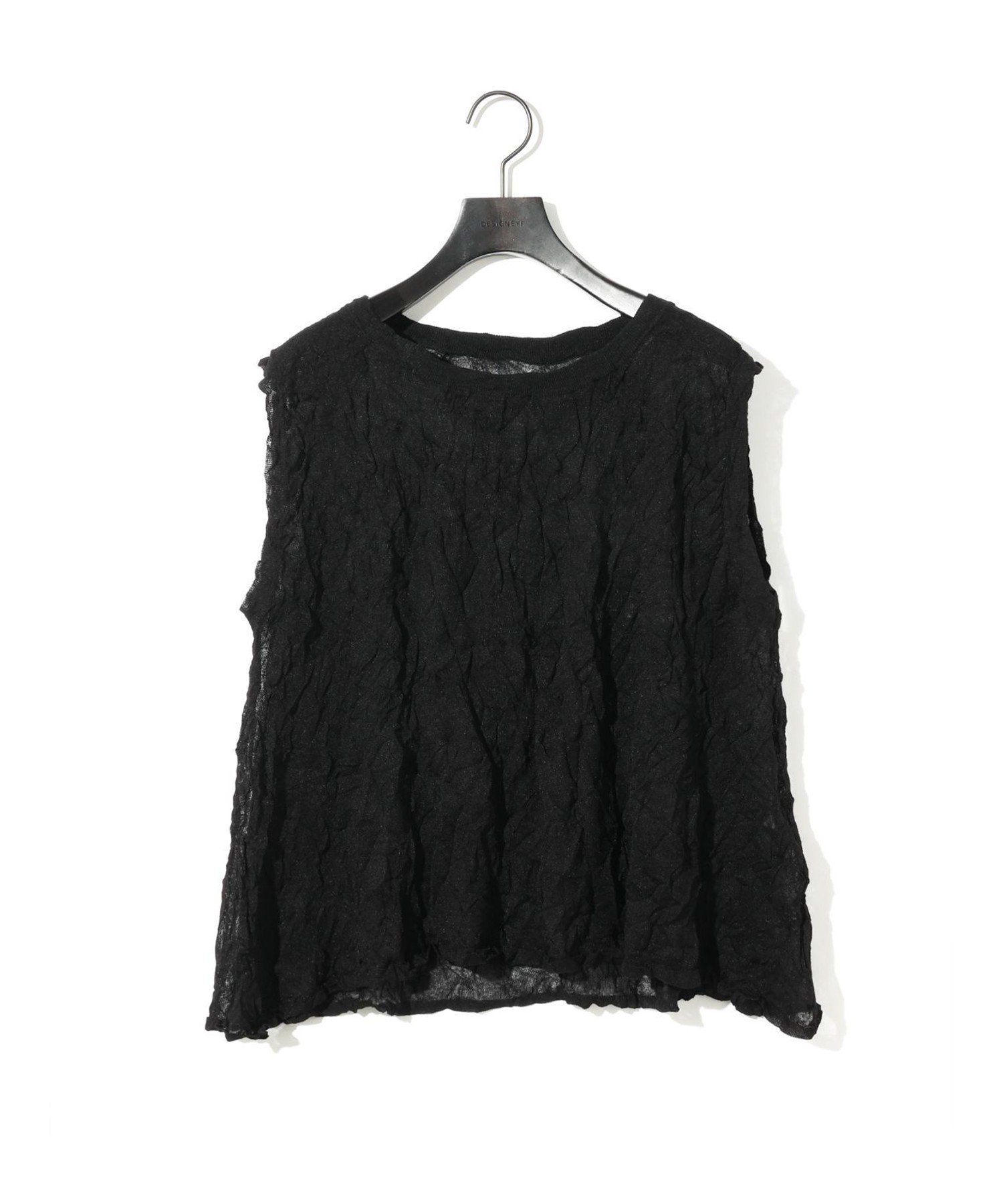 【マーコート/MARcourt】のMIDIUMISOLID for Ladies シアーワッシャーベスト インテリア・キッズ・メンズ・レディースファッション・服の通販 founy(ファニー) 　ファッション　Fashion　レディースファッション　Fashion for Women　アウター　Coat / Outerwear Collection　トップス・カットソー　Cut & Sew Tops　ベスト&ジレ / 重ね着スタイル　Vests & Gilets　ショート　Short, Short Length　ノースリーブ　Sleeveless, No-Sleeve　フレア　Flare, Flared　ポケット　Pocket, Pocket Detail　リネン　Linen, Linen Fabric　ワッシャー　Washer, Crinkled Finish　夏　Summer　ブラック|ID: prp329100004603201 ipo3291000000032738324