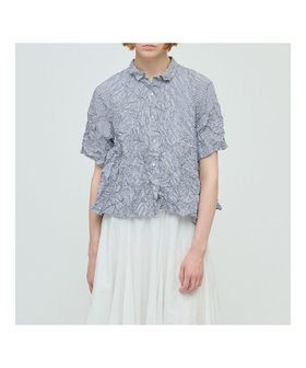【マーコート/MARcourt】のmizuiro ind ワッシャープリーツフレアチェックシャツ 人気、トレンドファッション・服の通販 founy(ファニー) ファッション Fashion レディースファッション Fashion for Women トップス・カットソー Cut & Sew Tops シャツ・ブラウス・オフィスカジュアル Elegant Blouses & Button-Ups コンパクト Compact, Small Size ストライプ Stripe, Striped Pattern チェック Check, Plaid, Tartan ポケット Pocket, Pocket Detail レギュラー Regular, Standard Fit ワッシャー Washer, Crinkled Finish 無地 Plain, Solid Color |ID:prp329100004603207