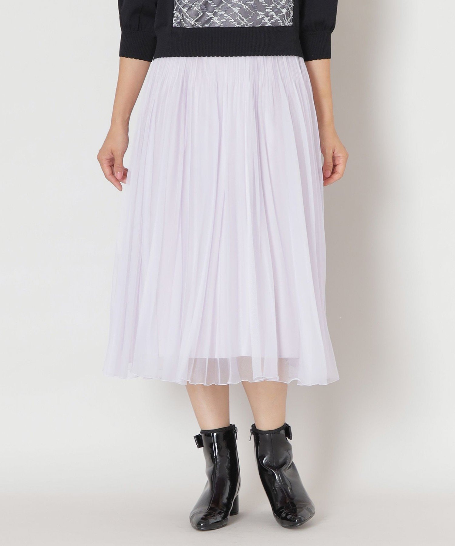 【トゥー ビー シック/TO BE CHIC】の【大人百花 掲載】オーガンジープリーツ スカート インテリア・キッズ・メンズ・レディースファッション・服の通販 founy(ファニー) 　ファッション　Fashion　レディースファッション　Fashion for Women　スカート　Skirts　プリーツスカート / 上品フェミニンスタイル　Pleated Skirts　オーガンジー　Organza Fabric　プリーツ　Pleats, Pleated　雑誌　Magazine, Fashion Magazine　ワイン|ID: prp329100004603210 ipo3291000000032738504