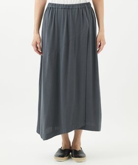 【ジャンニ ロ ジュディチェ/GIANNI LO GIUDICE】の洗える 綿強撚天竺イレギュラーヘムスカート 人気、トレンドファッション・服の通販 founy(ファニー) ファッション Fashion レディースファッション Fashion for Women スカート Skirts ラップ Wrap, Wrap Design 洗える Machine Washable |ID:prp329100004603215