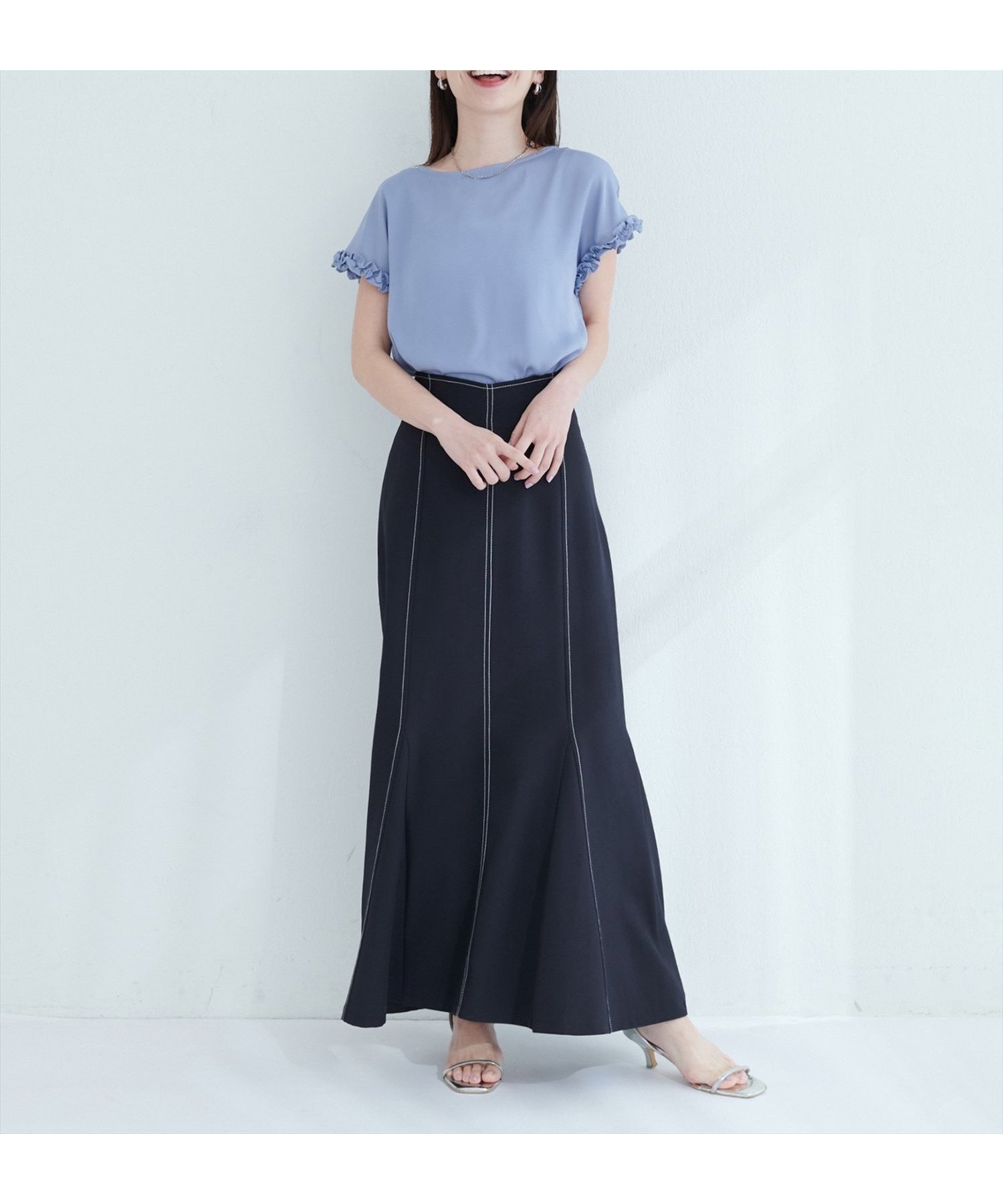 【ナチュラルクチュール/natural couture】の【WEB限定】ハートウエストマーメイドスカート 人気、トレンドファッション・服の通販 founy(ファニー) 　ファッション　Fashion　レディースファッション　Fashion for Women　スカート　Skirts　2025年　2025　2025-2026秋冬・A/W　Autumn/Winter 2025–26 AW25–26　エレガント 上品　Elegant　カットソー　Cut and Sewn Top　サンダル　Sandals, Summer Shoes　シンプル　Simple, Minimal　ジャケット　Jacket, Outerwear　ダウン　Down, Puffer　フェミニン　Feminine, Girly　ポケット　Pocket, Pocket Detail　マーメイド　Mermaid, Fishtail Silhouette　 other-1|ID: prp329100004603221 ipo3291000000033581849