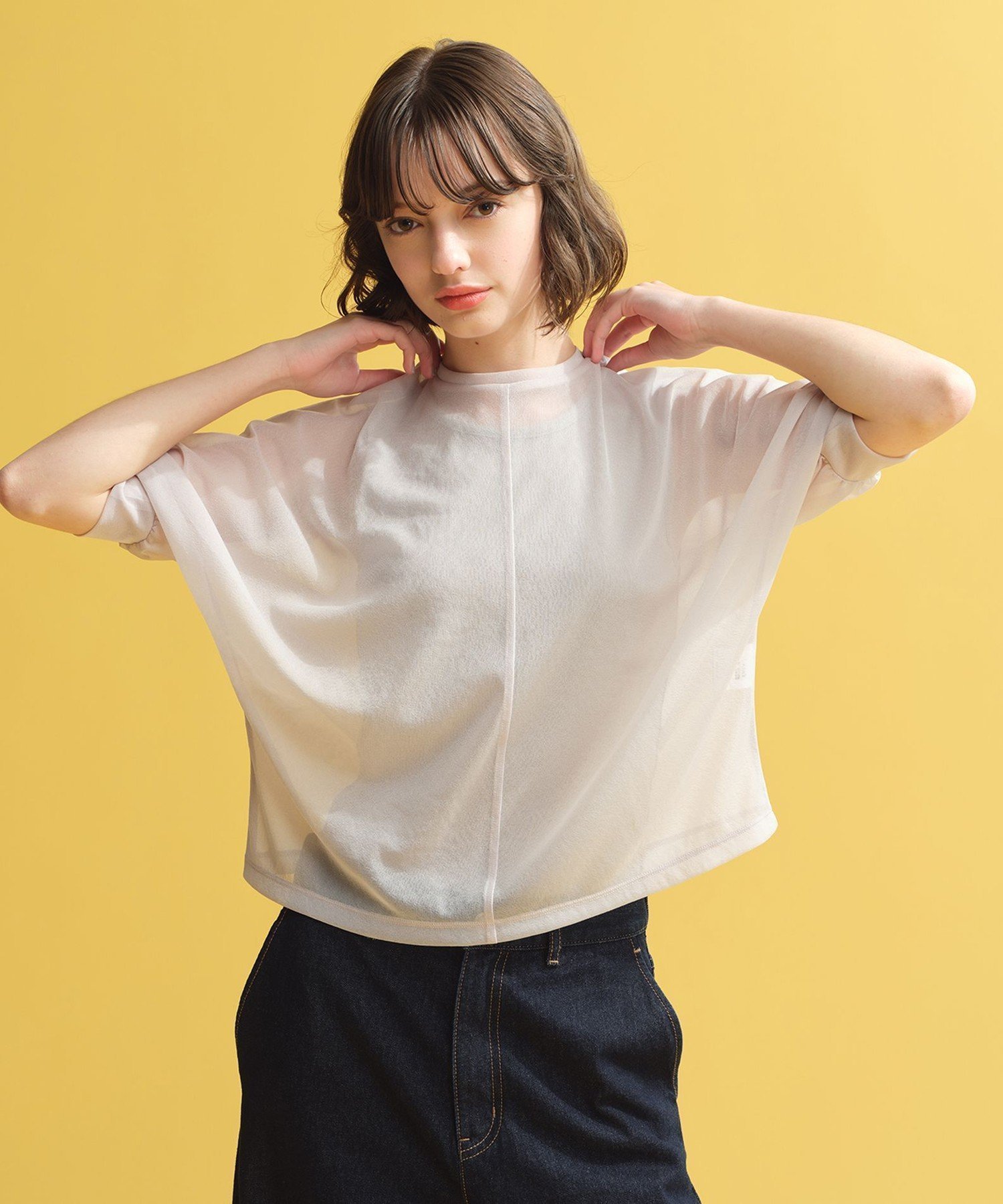 【マッキントッシュ フィロソフィー/MACKINTOSH PHILOSOPHY】のシアードルマンTシャツ 人気、トレンドファッション・服の通販 founy(ファニー) 　ファッション　Fashion　レディースファッション　Fashion for Women　トップス・カットソー　Cut & Sew Tops　シャツ・ブラウス・オフィスカジュアル　Elegant Blouses & Button-Ups　ロングTシャツ・Tシャツ　Longline T-Shirts & Tees　おすすめ　Recommended / Our Picks　カットソー　Cut and Sewn Top　シアー　Sheer, See-Through　ストレッチ　Stretch, Stretchy Fabric　トレンド　Trend, Trending Now　ビンテージ　Vintage, Retro Style　夏　Summer　 other-1|ID: prp329100004603225 ipo3291000000032739025