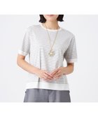 【トランスワーク/TRANS WORK】の【ウォッシャブル】セーターマシン 人気、トレンドファッション・服の通販 founy(ファニー) ファッション Fashion レディースファッション Fashion for Women ウォッシャブル Machine Washable エレガント 上品 Elegant カットソー Cut and Sewn Top シルケット Silket, Silky Cotton セーター Sweater, Knitwear ボーダー Border, Stripe リラックス Relax, Relaxed Fit 夏 Summer 春 Spring thumbnail グレー|ID: prp329100004603252 ipo3291000000032739761