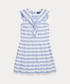 【ラルフローレン/RALPH LAUREN / KIDS】の(ガールズ 7才~16才)ストライプド リネンコットン セーラー ドレス 人気、トレンドファッション・服の通販 founy(ファニー) ファッション Fashion キッズファッション Fashion for Kids ワンピース Dresses ストライプ Stripe, Striped Pattern ドレス Dress, One-Piece ノースリーブ Sleeveless, No-Sleeve フロント Front, Front Design プリーツ Pleats, Pleated モチーフ Motif, Design Theme リネン Linen, Linen Fabric thumbnail 100ホワイト|ID: prp329100004603260 ipo3291000000032740065