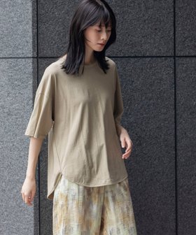 【ミューニック/Munich】のラウンドヘムTシャツ 人気、トレンドファッション・服の通販 founy(ファニー) ファッション Fashion レディースファッション Fashion for Women トップス・カットソー Cut & Sew Tops シャツ・ブラウス・オフィスカジュアル Elegant Blouses & Button-Ups ロングTシャツ・Tシャツ Longline T-Shirts & Tees ヴィンテージ Vintage Style シンプル Simple, Minimal ツイル Twist, Twisted Detail バランス Balance, Style Balance ベーシック Basic, Essential S/S・春夏 SS, Spring/Summer, Warm Season 夏 Summer 2025年 2025 2025春夏・S/S Spring/Summer 2025 SS25 |ID:prp329100004603281