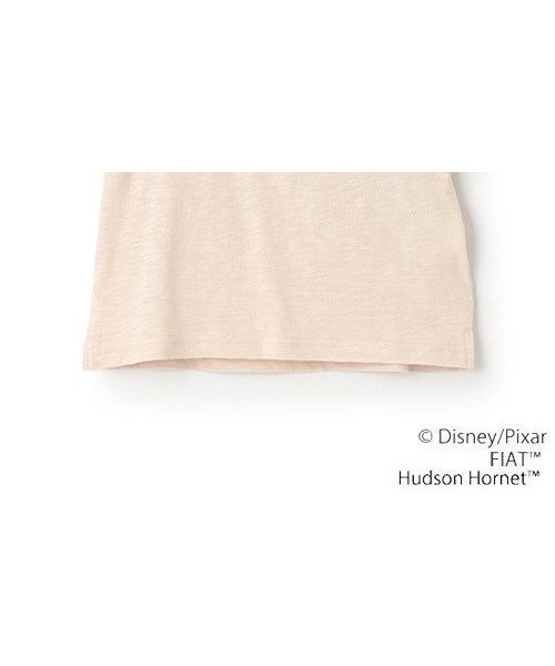 【その他のブランド/Other】の【Disney】カーズ/アップリケ半袖Tシャツ インテリア・キッズ・メンズ・レディースファッション・服の通販 founy(ファニー) 　ファッション　Fashion　キッズファッション　Fashion for Kids　キャラクター　Character, Licensed Characters　ポケット　Pocket, Pocket Detail　半袖　Short Sleeve, Half Sleeve　薄ベージュ|ID: prp329100004603296 ipo3291000000032741407