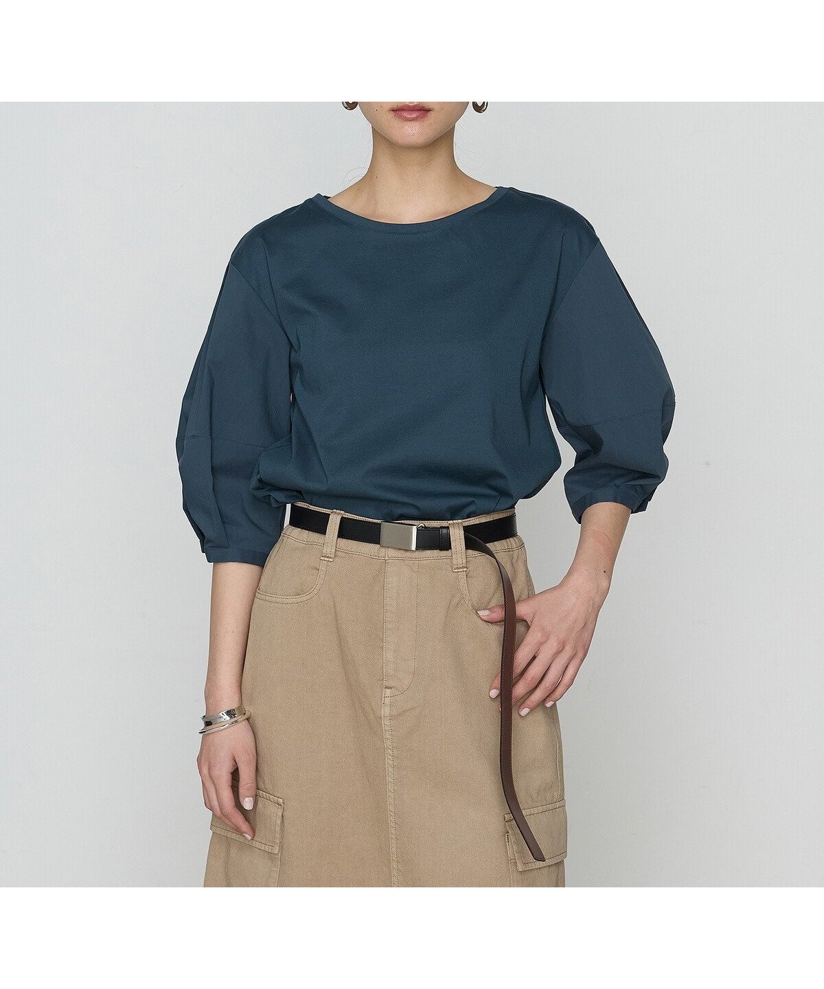 【コムサ/COMME CA】のプレーティング天竺 ドッキングプルオーバー インテリア・キッズ・メンズ・レディースファッション・服の通販 founy(ファニー) 　ファッション　Fashion　レディースファッション　Fashion for Women　トップス・カットソー　Cut & Sew Tops　カジュアルプルオーバー・ニットトップス　Pullovers & Knit Tops / Casual Pullovers　おすすめ　Recommended / Our Picks　ドッキング　Docking, Mixed Material　定番　Standard, Basic Item　22:ブルー|ID: prp329100004603306 ipo3291000000032741721