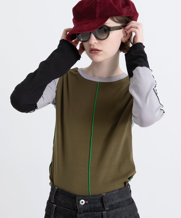 【アウラアイラ/AULA AILA】のCOLOR BLOCK TOPS インテリア・キッズ・メンズ・レディースファッション・服の通販 founy(ファニー) https://founy.com/ ファッション Fashion レディースファッション Fashion for Women トップス・カットソー Cut & Sew Tops 冬 Winter / This Winter A/W・秋冬 Autumn/Winter |ID: prp329100004603311 ipo3291000000032741852