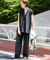 【スローブ イエナ/SLOBE IENA】の《防しわ性/撥水/接触冷感/2枚セット》ナイロンブラウス*パンツセット 人気、トレンドファッション・服の通販 founy(ファニー) ファッション Fashion レディースファッション Fashion for Women パンツ Pants & Trousers 2025年 2025 2025春夏・S/S Spring/Summer 2025 SS25 ウォッシャブル Machine Washable ギャザー Gathered, Ruffled シューズ Shoes, Footwear シンプル Simple, Minimal 人気 Popular, Best Seller 夏 Summer |ID:prp329100004603331