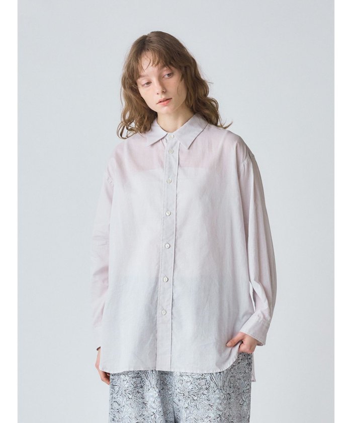 【マーコート/MARcourt】のMidiUmi シアーワイドシャツ インテリア・キッズ・メンズ・レディースファッション・服の通販 founy(ファニー) https://founy.com/ ファッション Fashion レディースファッション Fashion for Women トップス・カットソー Cut & Sew Tops シャツ・ブラウス・オフィスカジュアル Elegant Blouses & Button-Ups シアー Sheer, See-Through シンプル Simple, Minimal ポケット Pocket, Pocket Detail レギュラー Regular, Standard Fit ワイド Wide, Wide Fit ワーク Workwear, Utility Style 夏 Summer 無地 Plain, Solid Color 長袖 Long Sleeve, Full Sleeve |ID: prp329100004603339 ipo3291000000032742706