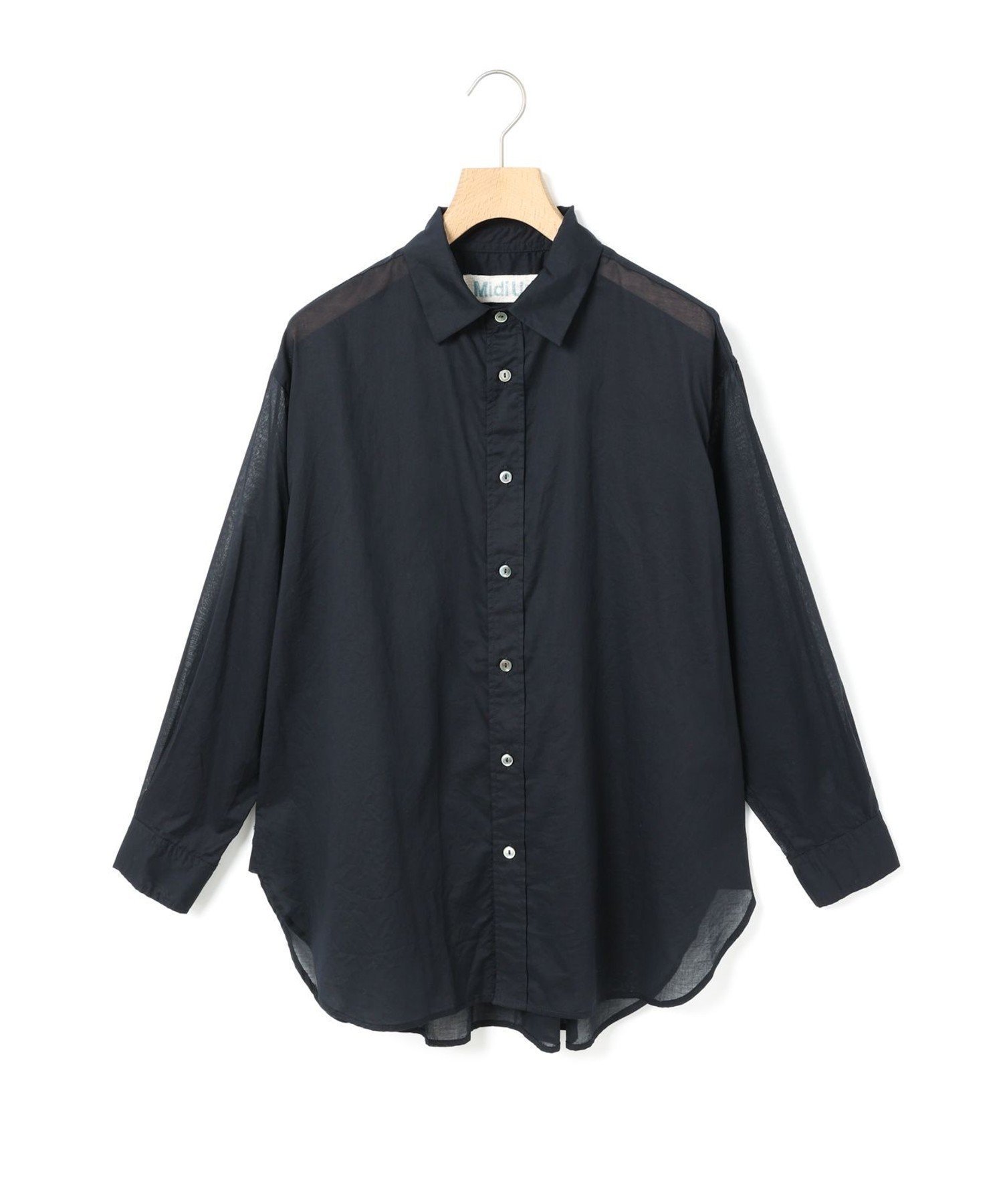 【マーコート/MARcourt】のMidiUmi シアーワイドシャツ インテリア・キッズ・メンズ・レディースファッション・服の通販 founy(ファニー) 　ファッション　Fashion　レディースファッション　Fashion for Women　トップス・カットソー　Cut & Sew Tops　シャツ・ブラウス・オフィスカジュアル　Elegant Blouses & Button-Ups　シアー　Sheer, See-Through　シンプル　Simple, Minimal　ポケット　Pocket, Pocket Detail　レギュラー　Regular, Standard Fit　ワイド　Wide, Wide Fit　ワーク　Workwear, Utility Style　夏　Summer　無地　Plain, Solid Color　長袖　Long Sleeve, Full Sleeve　ネイビー|ID: prp329100004603339 ipo3291000000032742714