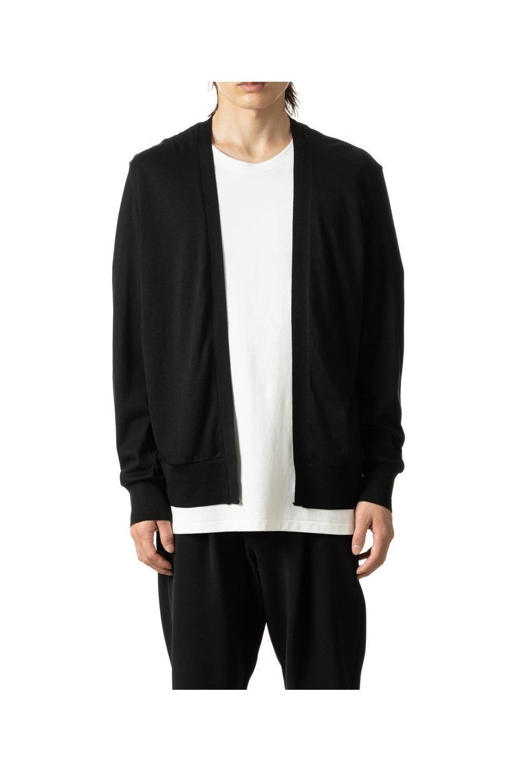 【アタッチメント/ATTACHMENT / MEN】のハイウェットジャージー カーディガン インテリア・キッズ・メンズ・レディースファッション・服の通販 founy(ファニー) 　ファッション　Fashion　メンズファッション　Fashion for Men　カーディガン　Cardigan, Knitwear　BLACK|ID: prp329100004603342 ipo3291000000032742740