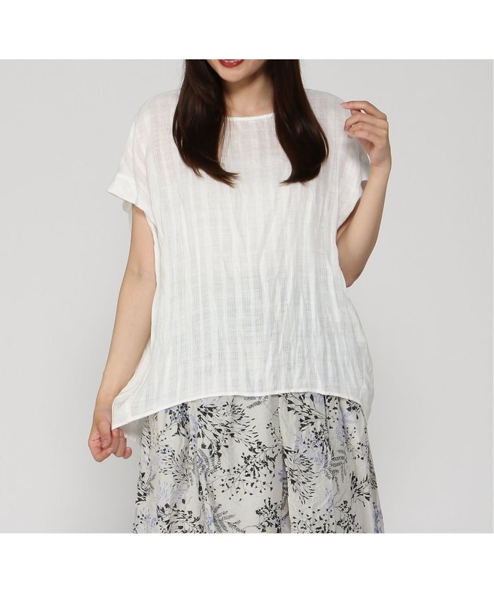 【パドカレ/pas de calais】のブラウス インテリア・キッズ・メンズ・レディースファッション・服の通販 founy(ファニー) https://founy.com/ ファッション Fashion レディースファッション Fashion for Women トップス・カットソー Cut & Sew Tops シャツ・ブラウス・オフィスカジュアル Elegant Blouses & Button-Ups フォルム Silhouette, Form ベーシック Basic, Essential |ID: prp329100004603372 ipo3291000000032743233