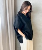【ロートレ アモン/LAUTRE AMONT】の【WEB限定】ワンダーウェーブクロスシャツブラウス ≪手洗い可能≫ 人気、トレンドファッション・服の通販 founy(ファニー) ファッション Fashion レディースファッション Fashion for Women トップス・カットソー Cut & Sew Tops シャツ・ブラウス・オフィスカジュアル Elegant Blouses & Button-Ups ワッシャー Washer, Crinkled Finish 夏 Summer thumbnail ブラック|ID: prp329100004603379 ipo3291000000032743411