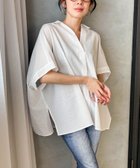 【ロートレ アモン/LAUTRE AMONT】の【WEB限定】ワンダーウェーブクロスシャツブラウス ≪手洗い可能≫ 人気、トレンドファッション・服の通販 founy(ファニー) ファッション Fashion レディースファッション Fashion for Women トップス・カットソー Cut & Sew Tops シャツ・ブラウス・オフィスカジュアル Elegant Blouses & Button-Ups ワッシャー Washer, Crinkled Finish 夏 Summer thumbnail ホワイト|ID: prp329100004603379 ipo3291000000032743413
