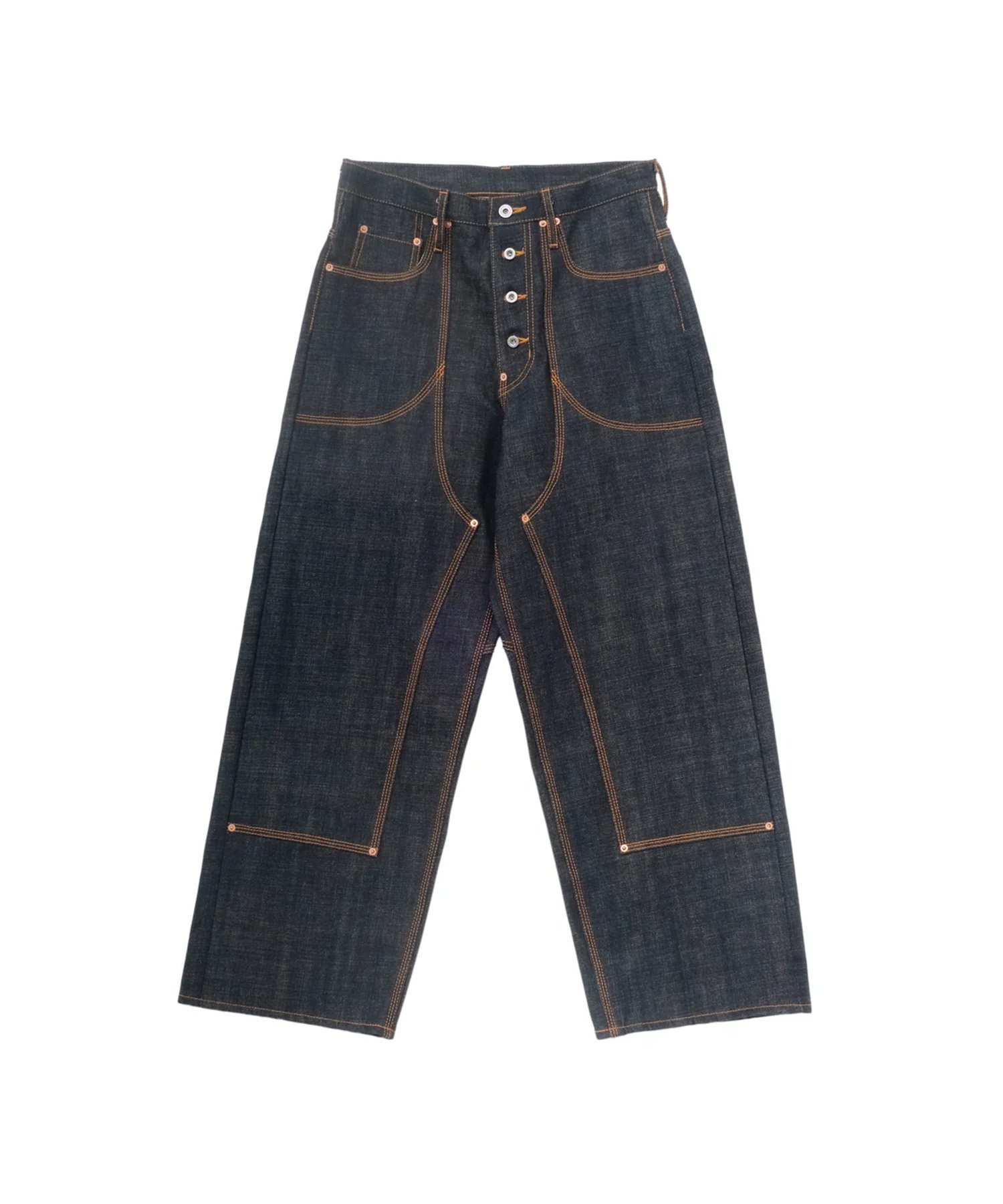 【エルエイチピー/LHP / MEN】のSUGARHILL/シュガーヒル/CLASSIC DOUBLE KNEE DENIM PANTS 人気、トレンドファッション・服の通販 founy(ファニー) 　ファッション　Fashion　メンズファッション　Fashion for Men　ボトムス　Bottoms　デニムパンツ・ジーンズ　Denim Pants　クラシック　Classic, Timeless Style　グラス　Glass, Eyewear　コイン　Coin, Coin Design　デニム　Denim, Jeans Material　ニューヨーク　New York, NYC Style　パッチ　Patch, Appliqué　フロント　Front, Front Design　ポケット　Pocket, Pocket Detail　別注　Limited Edition, Custom Order　ループ　Loop, Loop Knit　ワーク　Workwear, Utility Style　 other-1|ID: prp329100004603381 ipo3291000000032743492