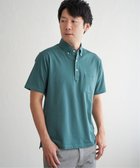 【イッカ/ikka / MEN】の【吸水速乾/イージーケア】アーバンドライ ボタンダウンポロシャツ グリーン|ID: prp329100004603383 ipo3291000000032743544