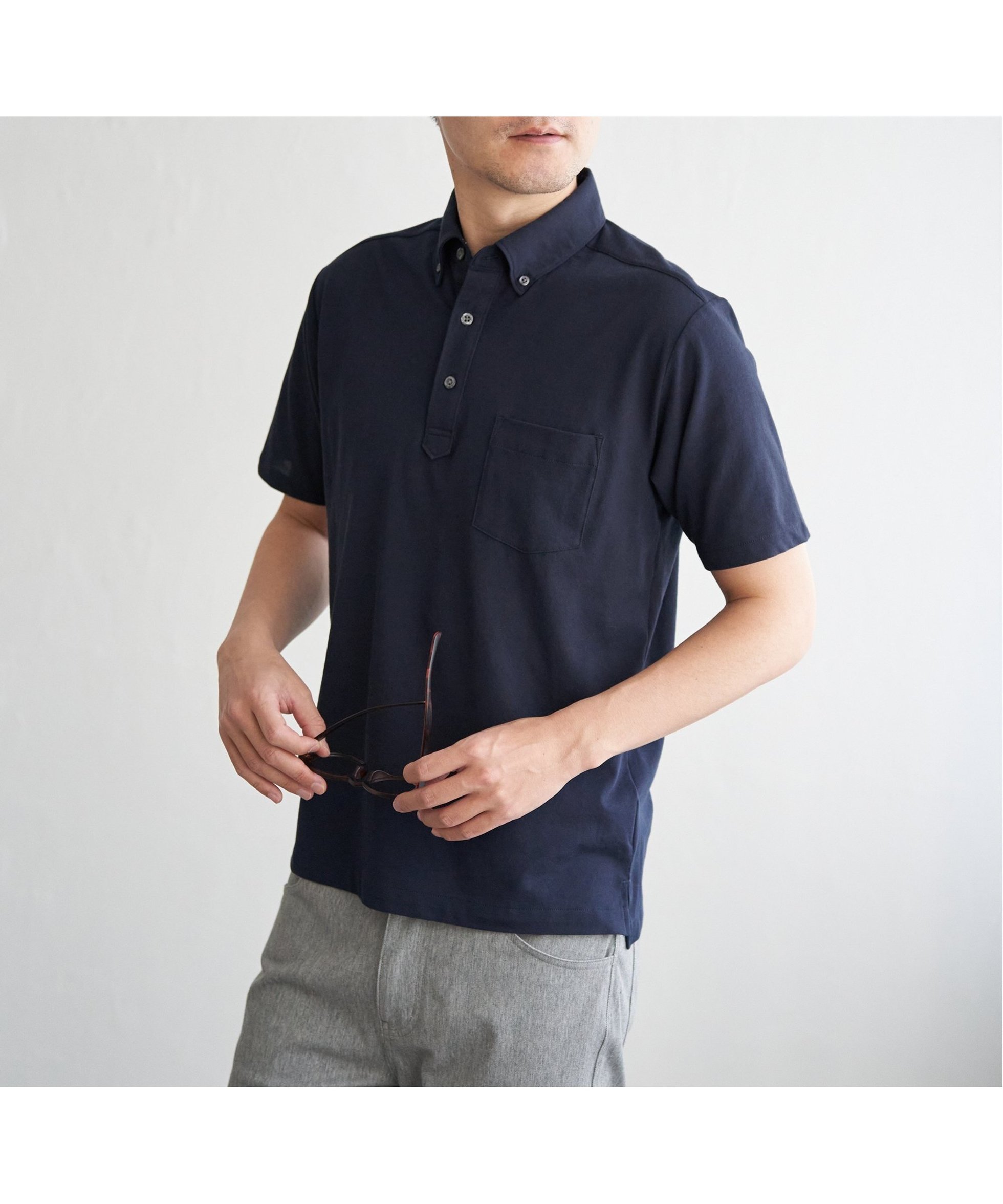 【イッカ/ikka / MEN】の【吸水速乾/イージーケア】アーバンドライ ボタンダウンポロシャツ インテリア・キッズ・メンズ・レディースファッション・服の通販 founy(ファニー) 　ファッション　Fashion　メンズファッション　Fashion for Men　スポーティ　Sporty, Casual Athletic　ダウン　Down, Puffer　ビジネス 仕事 通勤　Business / Work / Commuting　ポロシャツ　Polo Shirt, Collared Tee　レギュラー　Regular, Standard Fit　吸水　Absorbent, Quick-Dry　ダークネイビー|ID: prp329100004603383 ipo3291000000032743546